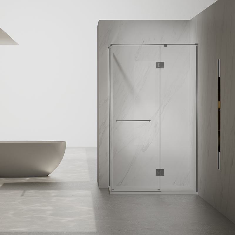 China Wholesale Factory Hinged Semi-Frameless Corner Shower Door TW09-L-31