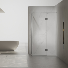 China Wholesale Factory Hinged Semi-Frameless Corner Shower Door TW09-L-31