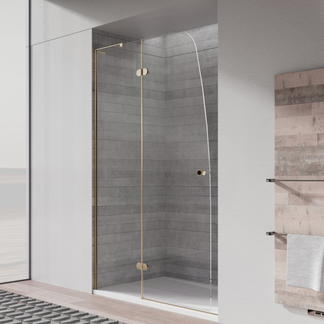 China Wholesale Factory Semi-Frameless Hinged Alcove Shower Enclosure TW10-ZS-21