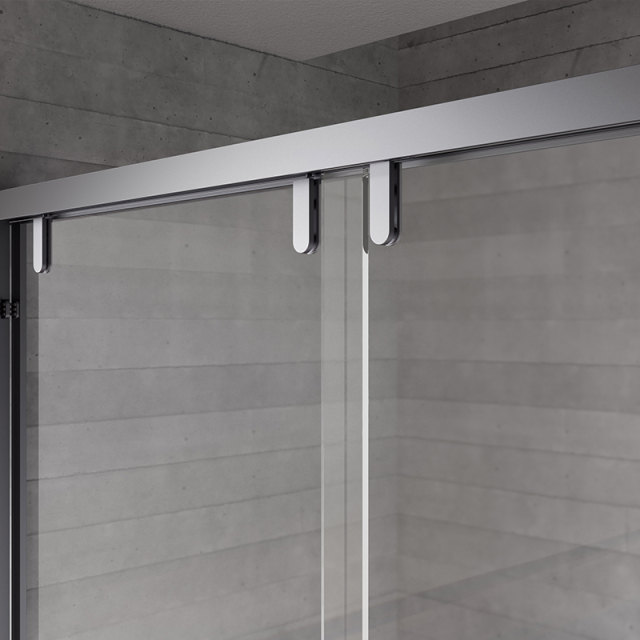 Wholesale Manufacturer Sliding Semi-Frameless Glass Shower Door TW19-S-22