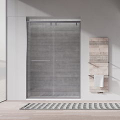 Wholesale Manufacturer Sliding Semi-Frameless Glass Shower Door TW19-S-22