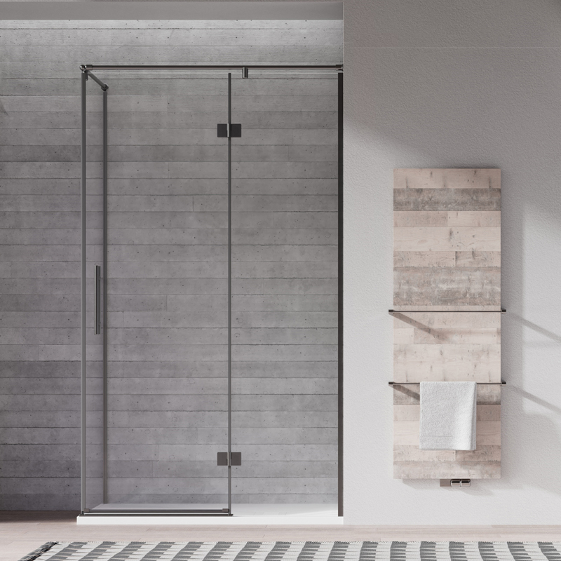 Wholesale Price Stainless Steel Hinged Corner Shower Enclosure TW12-L-31