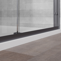 Wholesale Manufacturer Sliding Semi-Frameless Glass Shower Door TW19-S-22