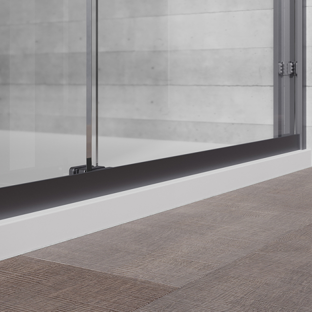 Wholesale Manufacturer Sliding Semi-Frameless Glass Shower Door TW19-S-22