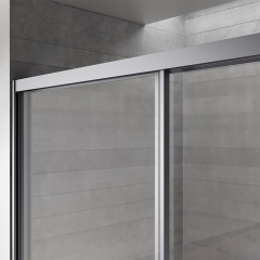 Wholesale Fashion Double Sliding Glass Shower Door Sandblasted Grey TW20-S-22