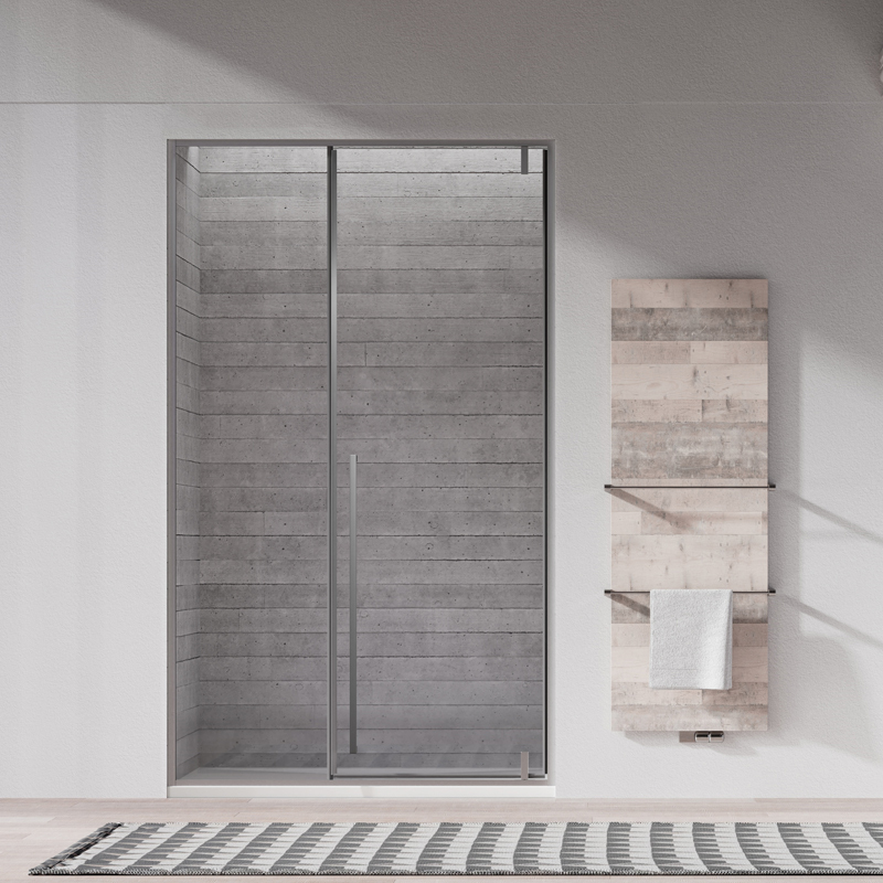 Factory Supply Quality Assurance Slim Pivot Alcove Shower Door TW15-KS-21