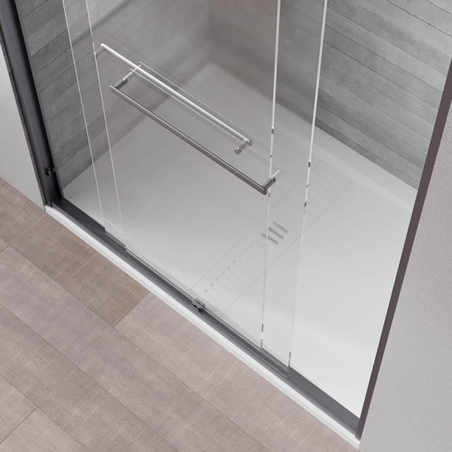 Wholesale Manufacturer Sliding Semi-Frameless Glass Shower Door TW19-S-22
