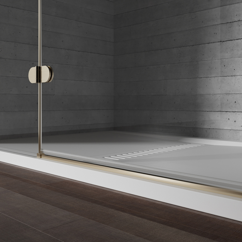 China Wholesale Factory Semi-Frameless Hinged Alcove Shower Enclosure TW10-ZS-21