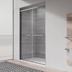Wholesale Manufacturer Sliding Semi-Frameless Glass Shower Door TW19-S-22