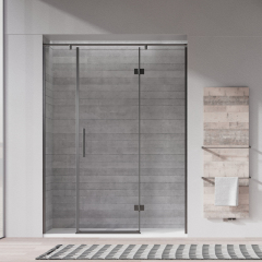 Factory Wholesale Stainless Steel Hinged Shower Enclosure TW12-S-31