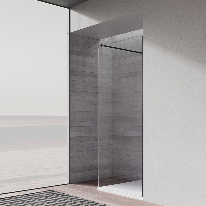 Wholesale Price Single Glass Shower Enclosure Satin Black TW18-AS-11