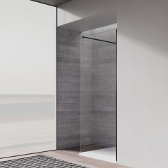 Wholesale Price Single Glass Shower Enclosure Satin Black TW18-AS-11