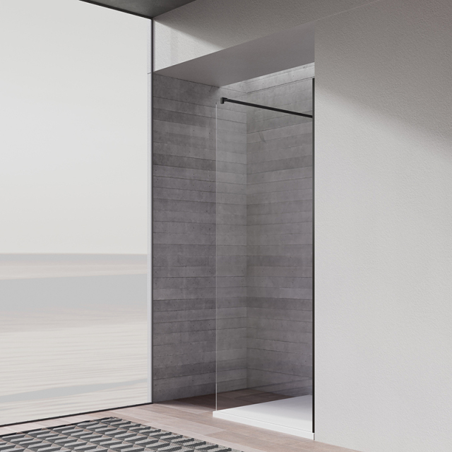 Wholesale Price Single Glass Shower Enclosure Satin Black TW18-AS-11