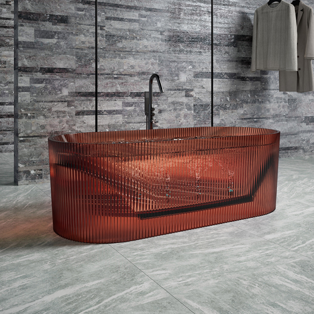 Wholesale Factory Freestanding Transparent Bubble Massage Bathtub TW-8301TM