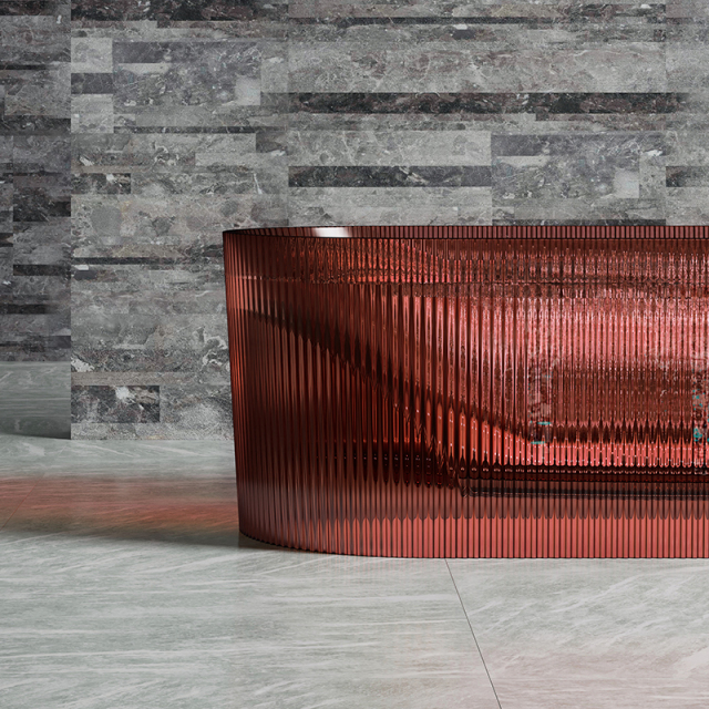 Wholesale Factory Freestanding Transparent Bubble Massage Bathtub TW-8301TM