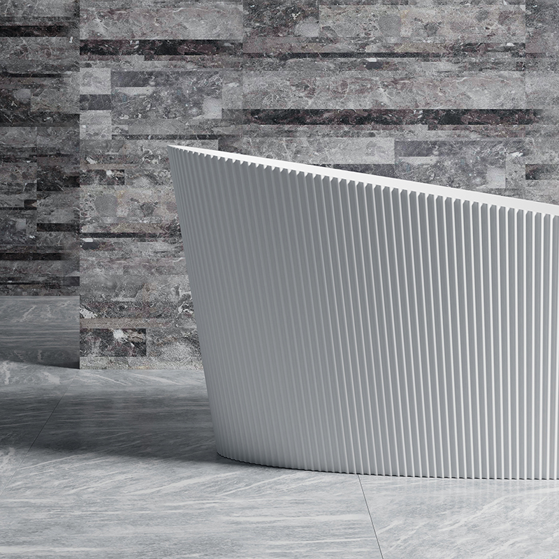 Quality Wholesale Unique Design V Groove Fluted Bubble Constant Temperature Heated Massage Bathtub TW-8308M