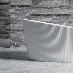 Quality Wholesale Unique Design V Groove Fluted Bubble Constant Temperature Heated Massage Bathtub TW-8308M