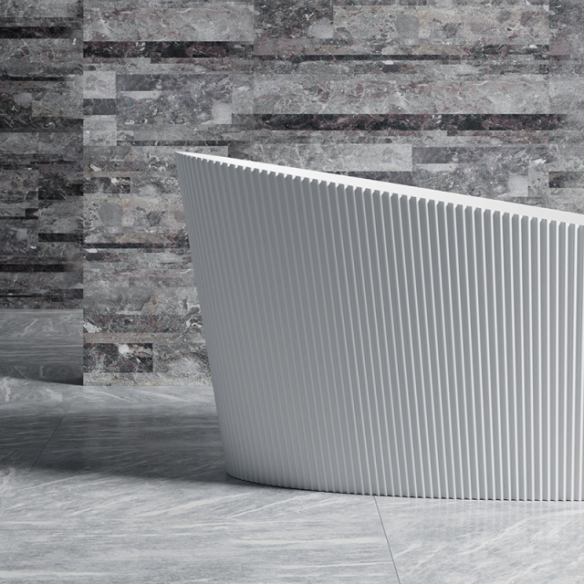 Quality Wholesale Unique Design V Groove Fluted Bubble Constant Temperature Heated Massage Bathtub TW-8308M