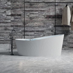 Quality Wholesale Unique Design V Groove Fluted Bubble Constant Temperature Heated Massage Bathtub TW-8308M