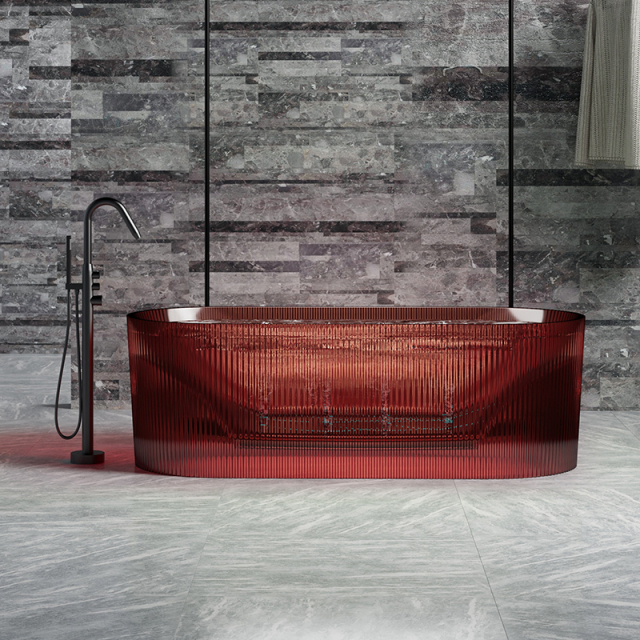 Wholesale Factory Freestanding Transparent Bubble Massage Bathtub TW-8301TM