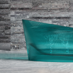 Hot Style Wholesale Freestanding Fluted Transparent Bubble Massage Bathtub TW-8308TM