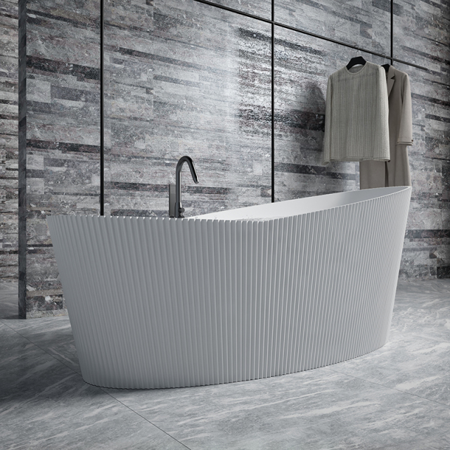 Quality Wholesale Unique Design V Groove Fluted Bubble Constant Temperature Heated Massage Bathtub TW-8308M