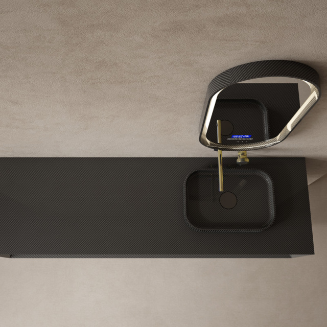 Hot Style Wholesale Carbon Fiber Floating Bathroom Vanity Unit MC-V9986