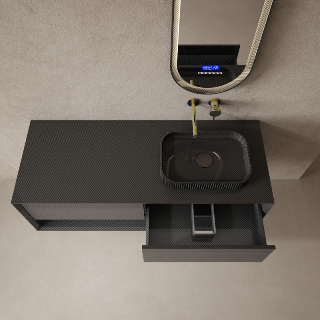 Popular Wholesale Designer Carbon Fiber Floating Bathroom Vanity Unit MC-V9983