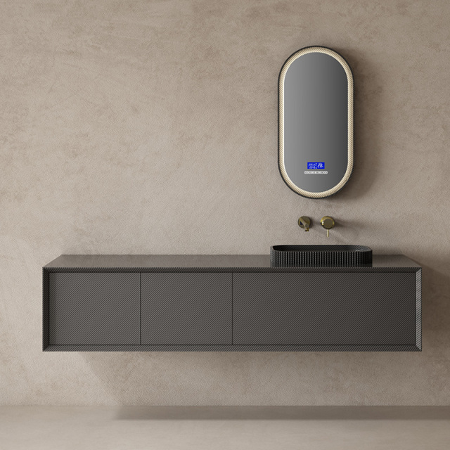 Hot Style Wholesale Carbon Fiber Floating Bathroom Vanity Unit MC-V9986