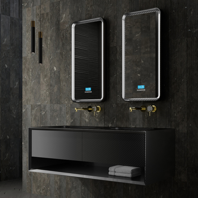 Wholesale Price Carbon Fiber Wall Mounted Bathroom Vanity Unit MC-V9970