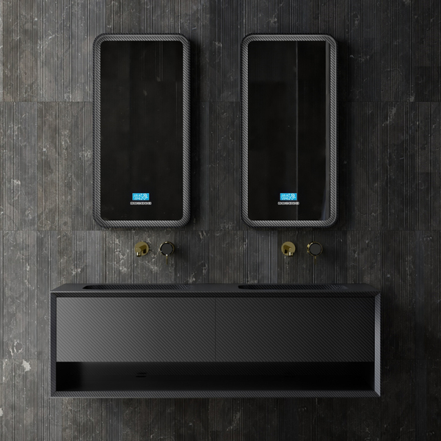 Wholesale Price Carbon Fiber Wall Mounted Bathroom Vanity Unit MC-V9970