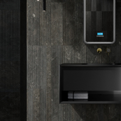 Popular Wholesale Designer Carbon Fiber Wall Mounted Bathroom Vanity Unit MC-V9960