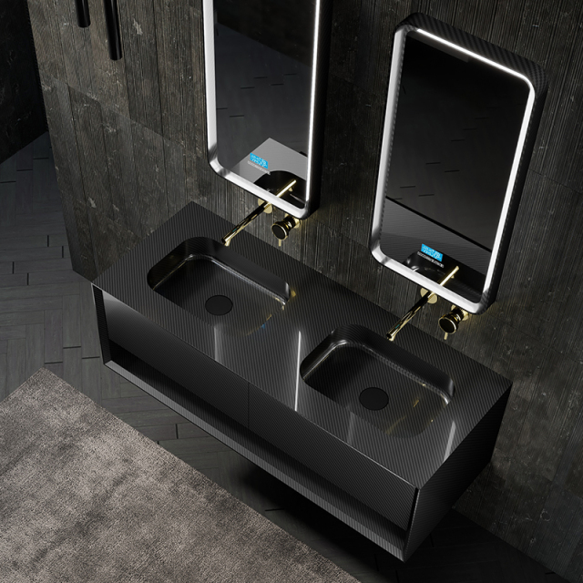 Wholesale Price Carbon Fiber Wall Mounted Bathroom Vanity Unit MC-V9970