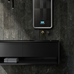 Wholesale Fashion Carbon Fiber Wall Mounted Bathroom Vanity Unit MC-V9963