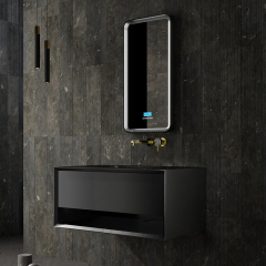 Popular Wholesale Designer Carbon Fiber Wall Mounted Bathroom Vanity Unit MC-V9960