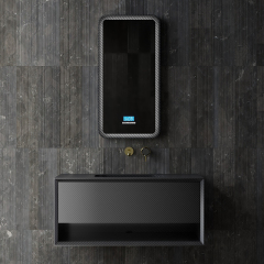 Popular Wholesale Designer Carbon Fiber Wall Mounted Bathroom Vanity Unit MC-V9960