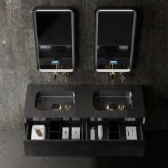 Wholesale Price Carbon Fiber Wall Mounted Bathroom Vanity Unit MC-V9970