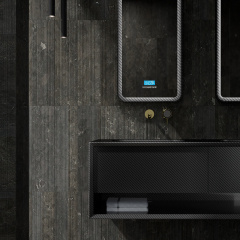 Wholesale Price Carbon Fiber Wall Mounted Bathroom Vanity Unit MC-V9970