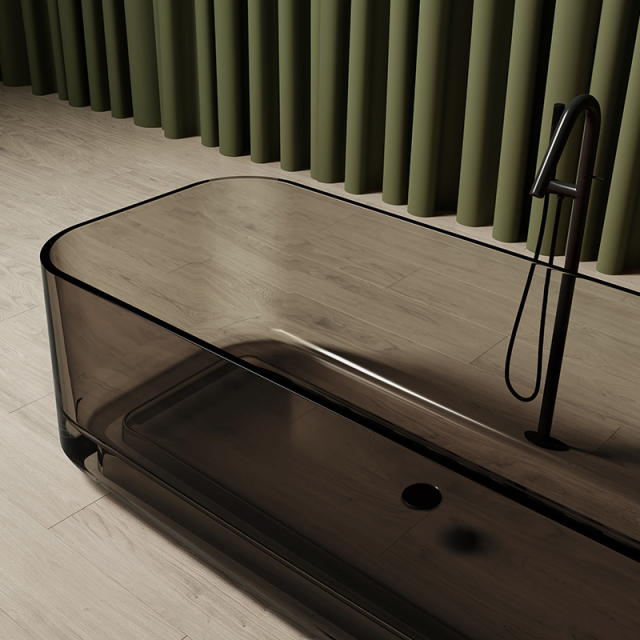 Hot Style Wholesale Freestanding Rectangular Transparent Bathtub MR-T88862