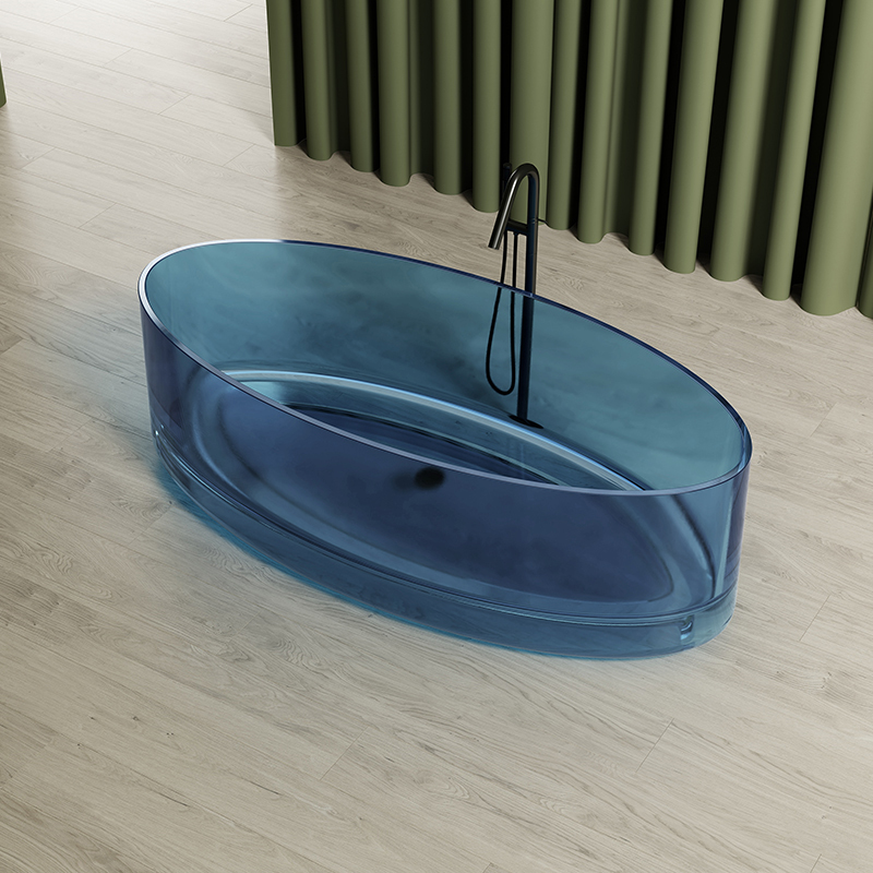 Wholesale Fashion Freestanding V Groove Transparent Bathtub MR-T88867
