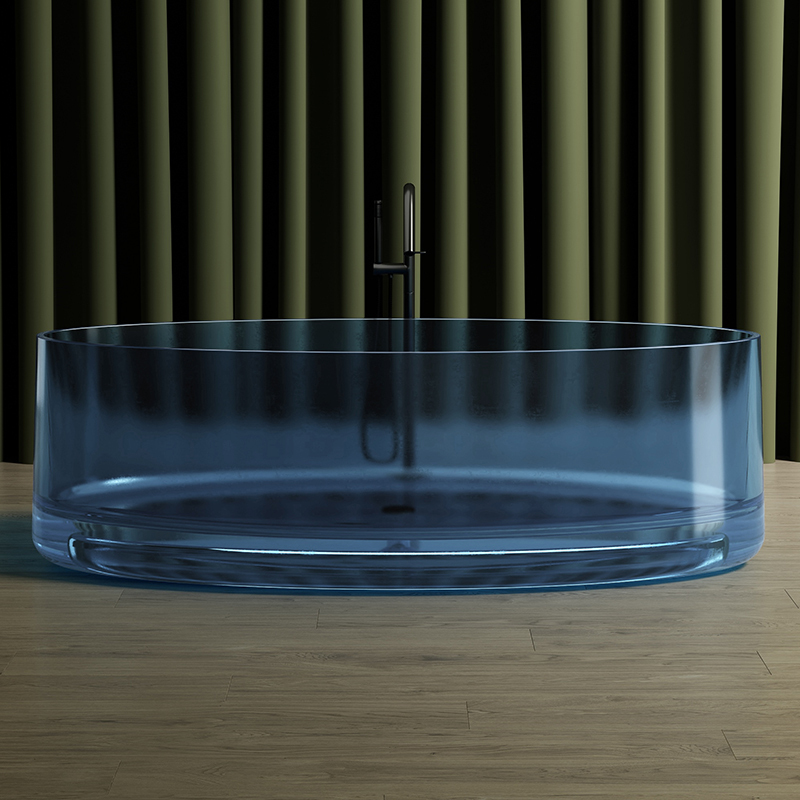 Wholesale Fashion Freestanding V Groove Transparent Bathtub MR-T88867