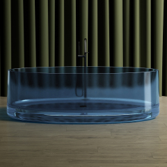 Wholesale Fashion Freestanding V Groove Transparent Bathtub MR-T88867