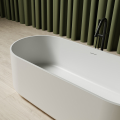 Factory Supply Quality Assurance Freestanding Oval Solid Surface Bathtub MR-88861