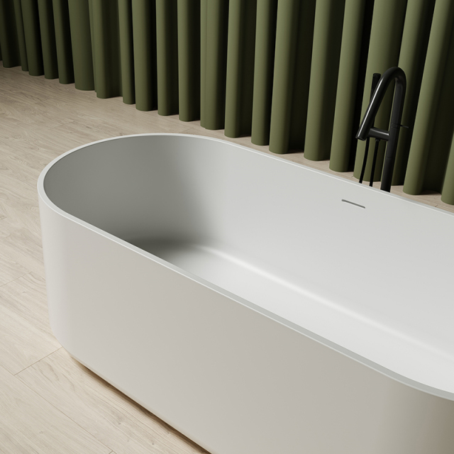 Factory Supply Quality Assurance Freestanding Oval Solid Surface Bathtub MR-88861