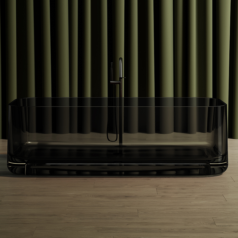 Hot Style Wholesale Freestanding Rectangular Transparent Bathtub MR-T88862