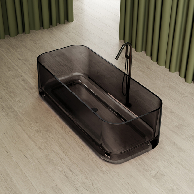 Hot Style Wholesale Freestanding Rectangular Transparent Bathtub MR-T88862