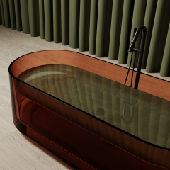 Popular Wholesale Designer Freestanding Oval Transparent Bathtub MR-T88861