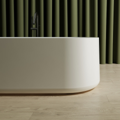 Factory Supply Quality Assurance Freestanding Oval Solid Surface Bathtub MR-88861