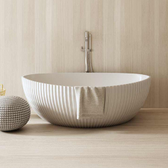 Wholesale High End Quality Freestanding Irregular Shape Fluted Bathtub MR-88870