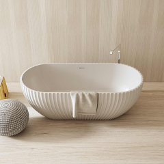 Wholesale Price Oval Freestanding Fluted Bathtub MR-88871